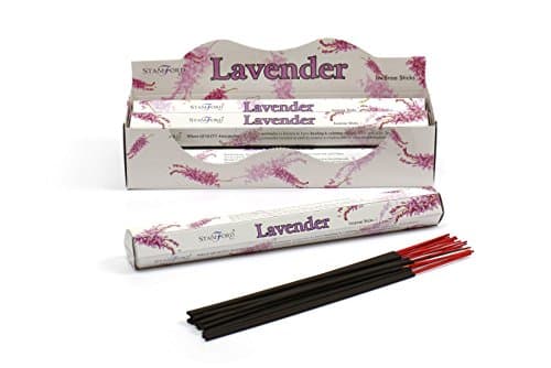 Image of STAMFORD INC 37102 Lavender Incense Sticks, 20 Sticks x 6 Packs