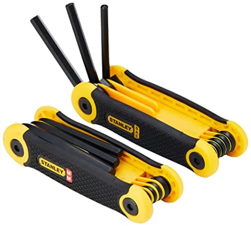 Image of Stanley 269267 Folding Hex Key Set - Imperial (17 Pieces)