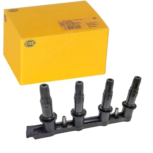 Image of HELLA 5DA 358 000-241 Ignition Coil - 12V - 7-pin connector - Block Ignition Coil - Bolted
