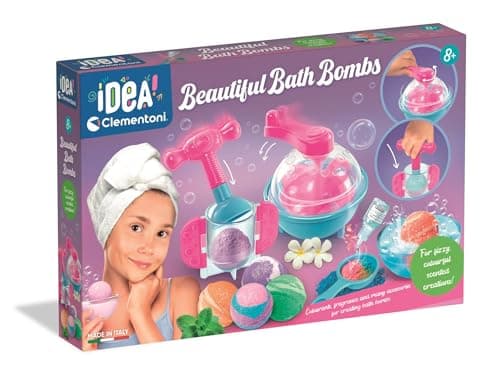 Image of Clementoni Bath Bombs Lab 75 Idea – Complete DIY Set to Create Fizzy, Colourful, and Scented Bath Bombs for Kids 8+