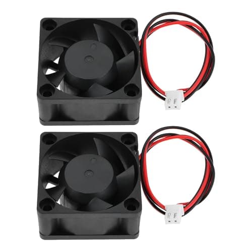 Image of VGOL 2 Pcs DC 12V Brushless 2-Pin Fan 40x40x20mm Cooling Fan Bearing Cooling Fan for Computers CPU Cooling 3D Printers and Lasers Black