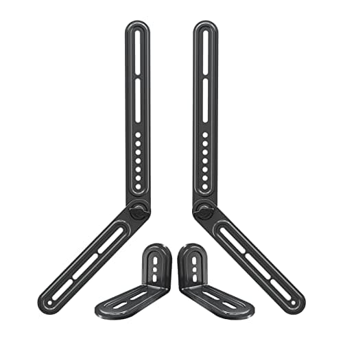 Image of Mounting Dream Soundbar Bracket Sound Bar TV Mount for Mounting Above or Under TV with Detachable Extension Plates, Fit Most Sound bar Mounting Holes at the Rear, up to 6.8 KG, MD5420-021