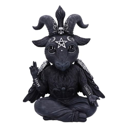 Image of Nemesis Now Cult Cuties Baphoboo 30cm (Large), Resin, Black, Cult Cuties Baby Baphomet Figurine, Perfect For Any Macabre Collection, Cast in the Finest Resin, Expertly Hand-Painted