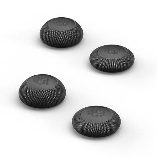 Image of Skull & Co. Convex Thumb Grip Caps Joystick Cap Analog Stick Cap Thumbstick Grip Cover for Nintendo Switch Pro Controller & PS5 / PS4 / Slim / Pro Controller - Black, 2 Pairs (4pcs)