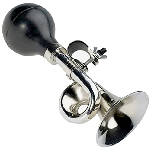 Image of WINSDL Retro Metal Bicycle Horn, Ball Horn Vintage with Adjustable Clamp for Handlebar Attachment, Strong and Robust (180 x 75 x 65 mm)