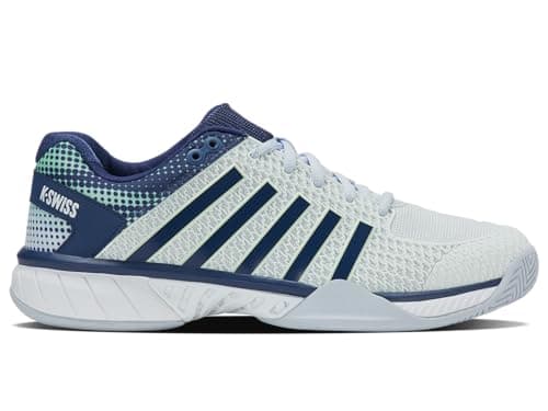 Image of K-Swiss Men's Express Light Pickleball Shoe, Bit of Blue/Oceana/Patina Green, 9 Wide