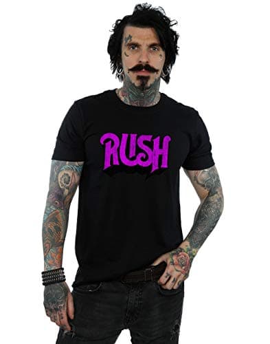 Image of Absolute Cult Rush Men's Distressed Logo T-Shirt Black XX-Large