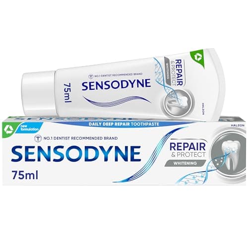 Image of Sensodyne Toothpaste Repair and Protect, Teeth Whitening Toothpaste for Sensitive Teeth, 75ml