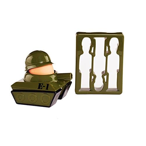 Image of Paladone Products Splode Tank Egg Cup and Toast Cutter, Multi-Colour, 12.2 x 9.5 x 8.5 cm, PP3644