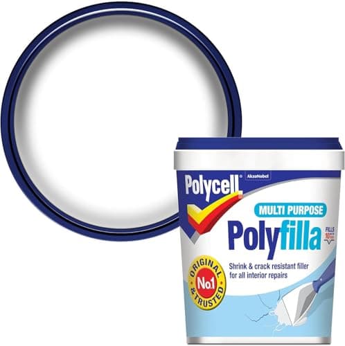 Image of Polycell Multi-Purpose Polyfilla Ready Mixed 1kg | Filler for Walls, Wall Filler Ready Mixed for Holes & Cracks | Interior Wall Repair Kit | Strong, Smooth Finish | Easy to Apply, Sand & Paint Over