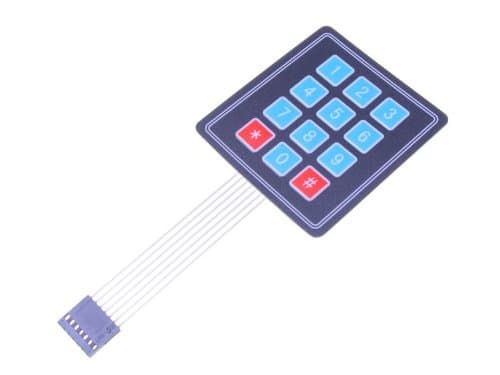 Image of Hobby Components 3 x 4 12 Key Matrix Membrane Keypad [Electronics]