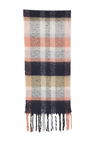Image of RAWSON CHECK Scarf Womens Navy/Pink Rust