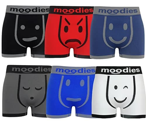 Image of moodies Mens Boxer Shorts Seamless Trunks Briefs Adults Underwear 6 Pairs (X - Large)
