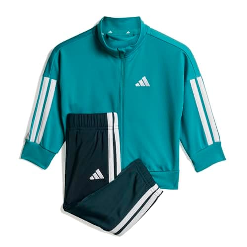 Image of adidas Unisex Baby ESSENTIALS CLIMACOOL TRACKSUIT, pure teal/white, 12-18 Months