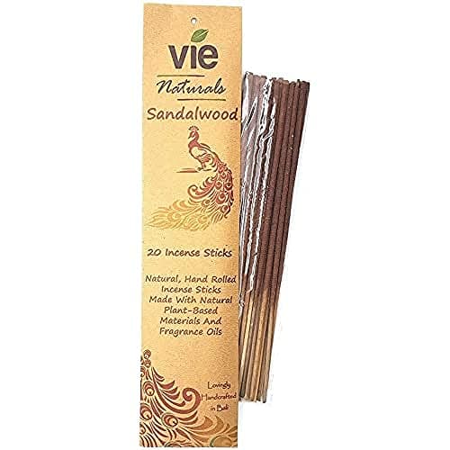 Image of Hand Rolled Incense, Pack of 20 Sticks, Sandalwood