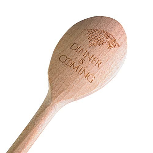 Image of Game of Thrones Inspired House Stark"Dinner is Coming" Wooden Spoon