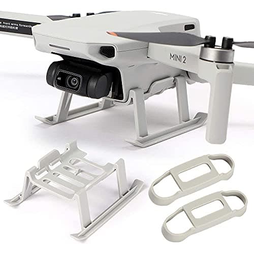 Image of MMOBIEL Drone Propeller Holder Guards and Landing Gear for DJI Mini 2 - Mavic Mini Drone Props protector and drone leg Gray