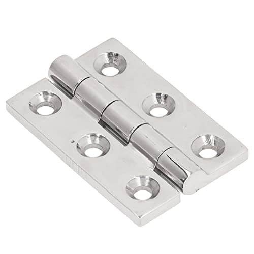 Image of Bordstract Lift Off Hinge, 50x75mm 6 Holes Rustproof Heavy Duty Stainless Steel Hinge Take Apart Hinge for Boat Hatch and Cabinet Door