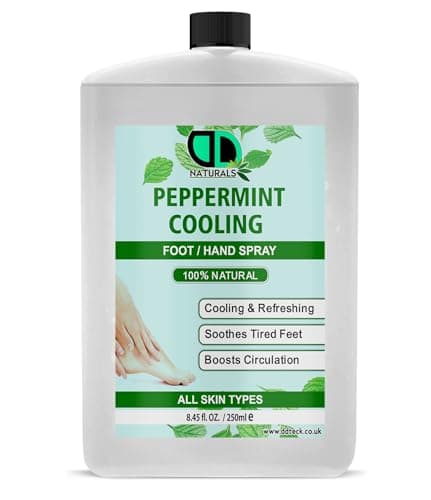 Image of Peppermint Cooling Foot/Hand – Revitalize and Refresh with a Refreshing Peppermint Formula, Soothes Tired Feet, Cooling Sensation, Reduces Odor, Boosts Circulation (250ml Postal) Travel