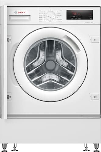 Image of Bosch Home & Kitchen Appliances Serie 6 WIW28302GB Built in Washing Machine with 8kg Capacity, SpeedPerfect, ActiveWater Plus, AllergyPlus, EcoSilence Drive, 1400rpm, White