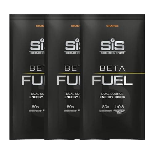Image of SIS Beta Fuel 80 Dual Source Energy Drink Powder - 80g Carbs Per Serving - Pack of 3 Sachets (Pack of 3 Sachets, Orange)