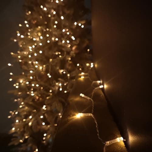 Image of Samuel ALEXANDER 10m Multi Function Battery Operated Vintage Gold LED Fairy Lights Christmas Decorations with Timer