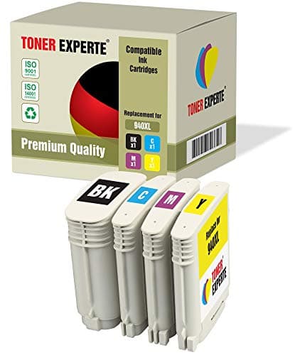 Image of TONER EXPERTE 940XL Ink Cartridges,Compatible Ink Cartridges for Officejet Pro8000,8000W,8500,8500A,8500W,A809,A909a,A909g,A909n,A910a(1 SET Black, Cyan, Magenta, Yellow)