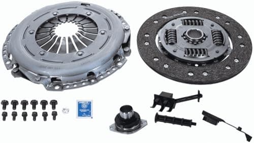 Image of SACHS 3000 970 072 Clutch Kit for Audi A4 Saloon (8K2, B8) 2007-2017 and Other Vehicles