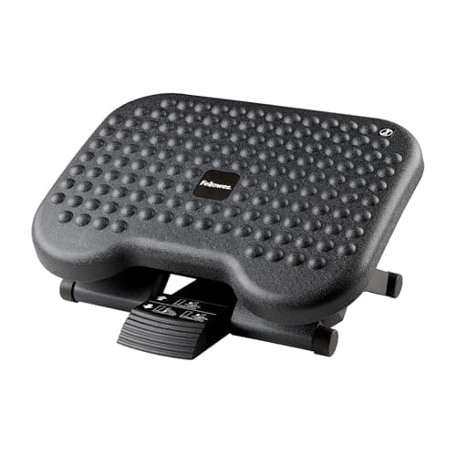 Image of Fellowes Everyday Plus Foot Support Ergonomic Foot Rest with Non-Slip Base - Foot Rest Under Desk - Foot Rest Stool for Office & Home - Black