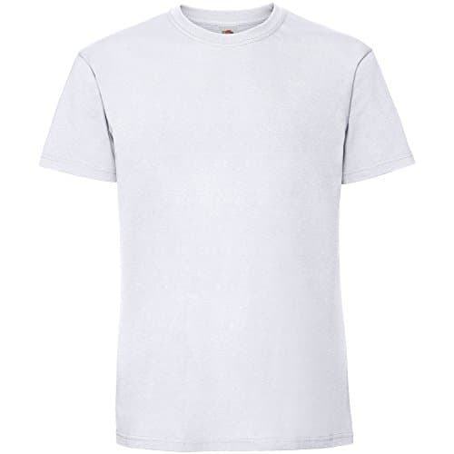 Image of Fruit of the Loom Mens Ringspun Premium Tshirt (4XL UK) (White)