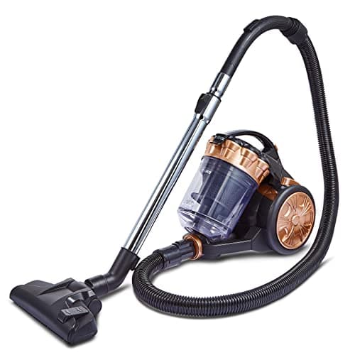 Image of Tower T102000BLGPETS Multi-Cyclonic Bagless Cylinder Vacuum Cleaner with Pet Tool, HEPA filter, 2-in-1 Crevice Nozzle, 2L Capacity, 700W, Rose Blush Gold