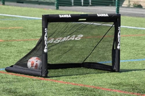 Image of Samba Folding 3v3 Football Goal 4ft x 2.5ft - Black
