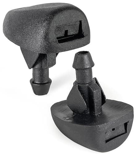Image of Click&Fit Windscreen Washer Nozzles compatible with Citroen Saxo C3 C4 2002-2016, Berlingo Xsara Dispatch, Peugeot 206 207 307 308 3008 1993-2017, Expert – Screen wash wiper spray jets replaces 6438V8