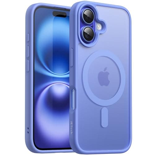 Image of JETech Magnetic Case for iPhone 16 6.1-Inch Compatible with MagSafe, Translucent Matte Back Slim Shockproof Phone Cover (Ultramarine)