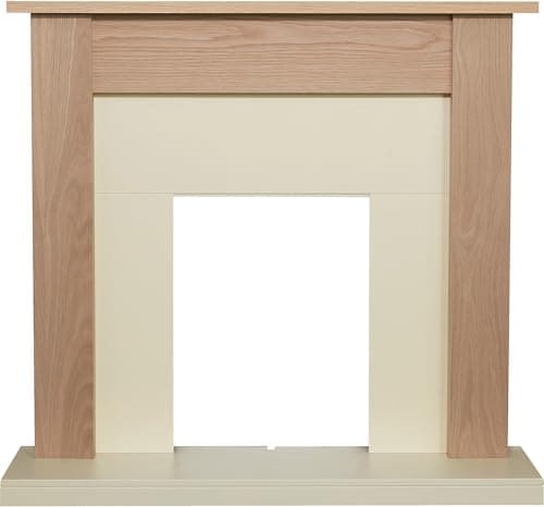 Image of Adam Southwold Fireplace in Oak& Cream, 43 inch