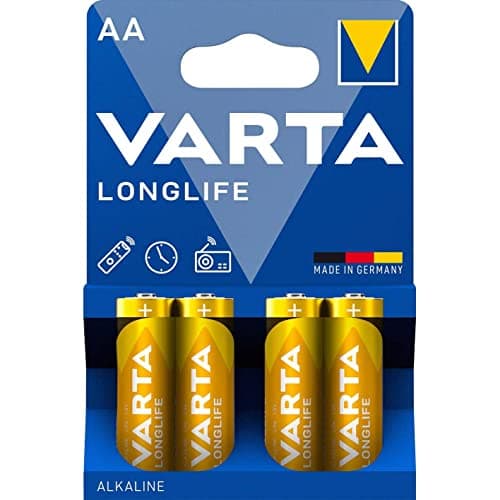 Image of Varta 4106 Alkaline 1.5 V non-rechargeable battery Non-Rechargeable Batteries (Alkaline; Cylindrical; 1.5 V; AA; 50.5 mm, blue, yellow)