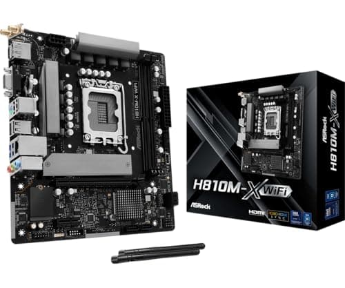 Image of ASRock H810M-X WIFI Intel Socket 1851 Motherboard 2 X Ddr5 Dimm Slots 1 X M.2 So