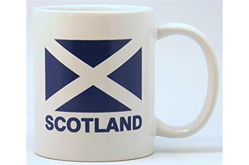 Image of Tamers Scottish Flag Tea Coffee Mug Fine Porcelain Scotland Mug