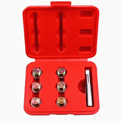 Image of BestsQ Oil Drain Plug Tap Thread Repair Kit Oil Pan Screws Rethread Tool M15 x 1.5MM