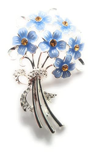 Image of equilibrium Forget Me Not Silver Plated Brooch
