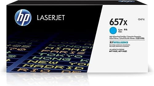 Image of HP CF471X 657X High Yield Original LaserJet Toner Cartridge, Cyan, Single Pack