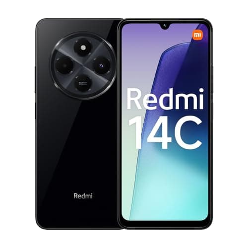Image of XIAOMI Redmi 14C 4G Black Smartphone 4+128GB, 2.0GHz,6.88" display, stylish design, 50MP AI dual camera, Massive 5160mAH battery,18W fast charging (UK Version + 2 Years Warranty+no in-box charger)