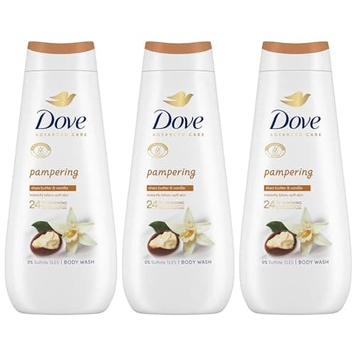Image of Dove Advanced Care Sulphate Free Body Wash for Women Made with Skin-Natural Nourishers and Micromoisture Provides 24 Hours Renewing Lotion-Soft Softer Skin, 400ml Pack of 3