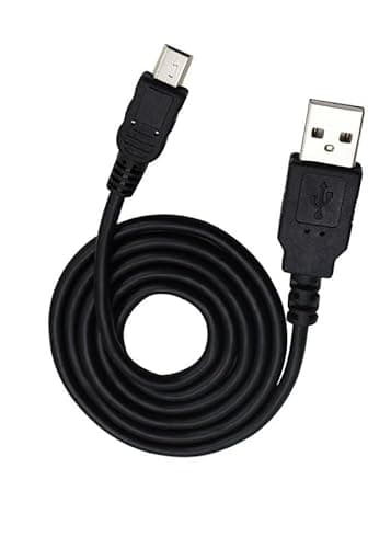 Image of iTechCover USB Cable Charging Cord/Charger Power Lead Wire Compatible with BLACKBERRY Q10/ Z10/ Z3/ Z30 / Black / (2m / 6.6ft)