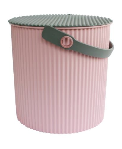 Image of Hachiman Omnioutil Storage Bucket & Lid Medium Pink Grey