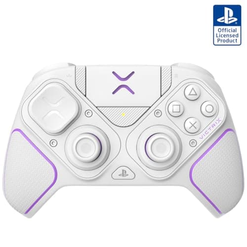 Image of Turtle Beach PDP PDP Victrix Pro BFG White Wireless Gaming Controller for Playstation 5 / PS5, PS4, PC, Modular Gamepad, Remappable Buttons, Customizable Triggers/Paddles/D-Pad, PC App