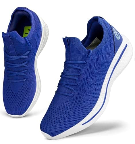 Image of Giniros Womens Trainers Athletic Running Shoes Gym Trainers Walking Sneakers Lightweight Tennis Sports Shoes Soft Ladies Trainers Royal Blue 38