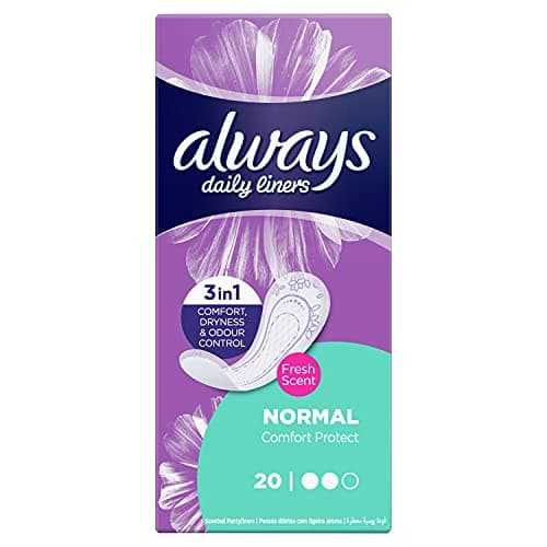 Image of Always Daily Liners Comfort Protect with Fresh Scent, Normal, 20 Count