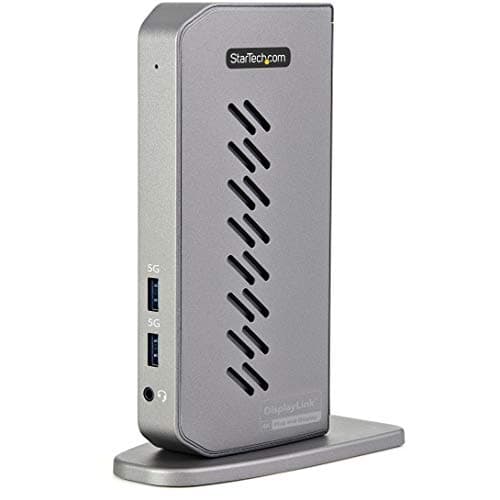 Image of StarTech USB-C USB-A Dock - Hybrid Universal USB 3.0 Docking Station for USB-C or USB-A Laptop - Dual Monitor 4K 60Hz HDMI/DisplayPort - Windows/Mac (DK30A2DHUUE)
