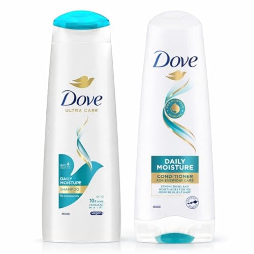 Image of Dove Daily Moisture Shampoo 250ml & Conditioner 200ml Set – Hydrating Hair Care Duo, Smooth & Soft Hair, Everyday Shampoo and Conditioner for Dry & Normal Hair